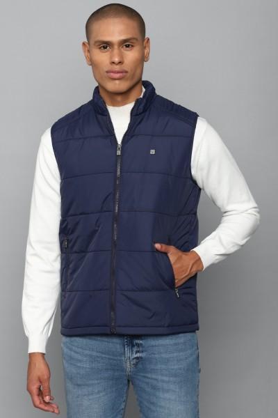 men solid casual jacket