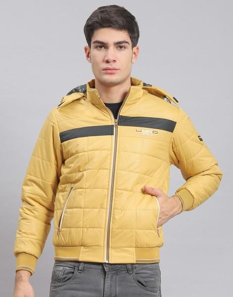 men solid casual jacket