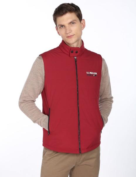 men solid casual jacket