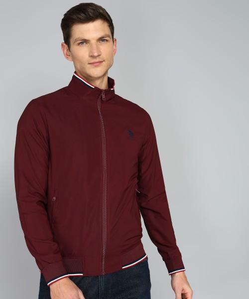 men solid casual jacket