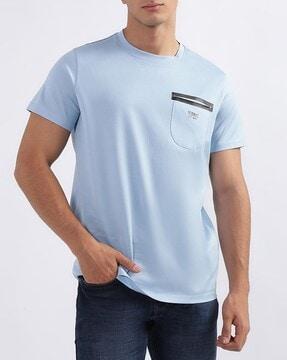 men solid cotton t-shirt