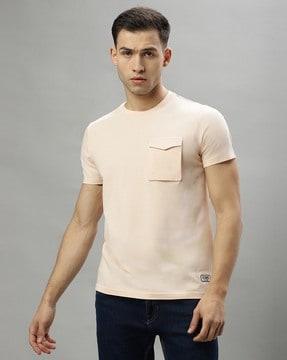 men solid cotton t-shirt