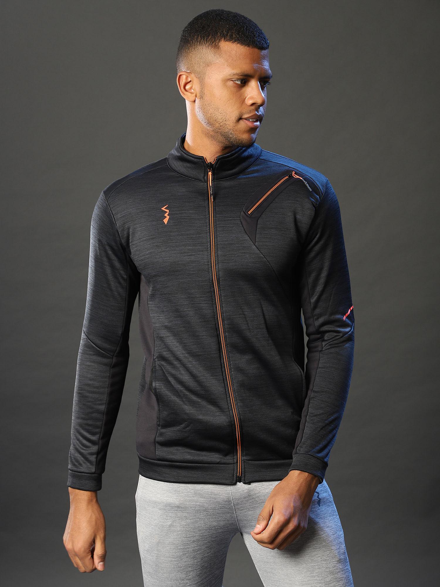 men solid full sleeve solid sports jacket
