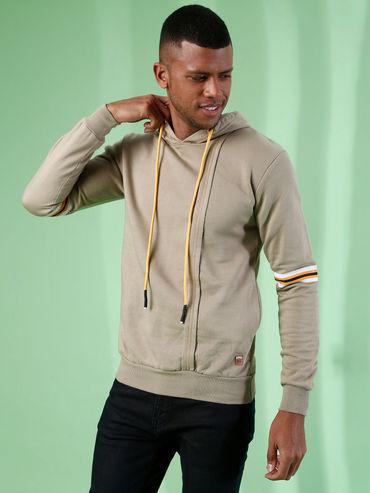 men solid full sleeve stylish casual sweatshirts