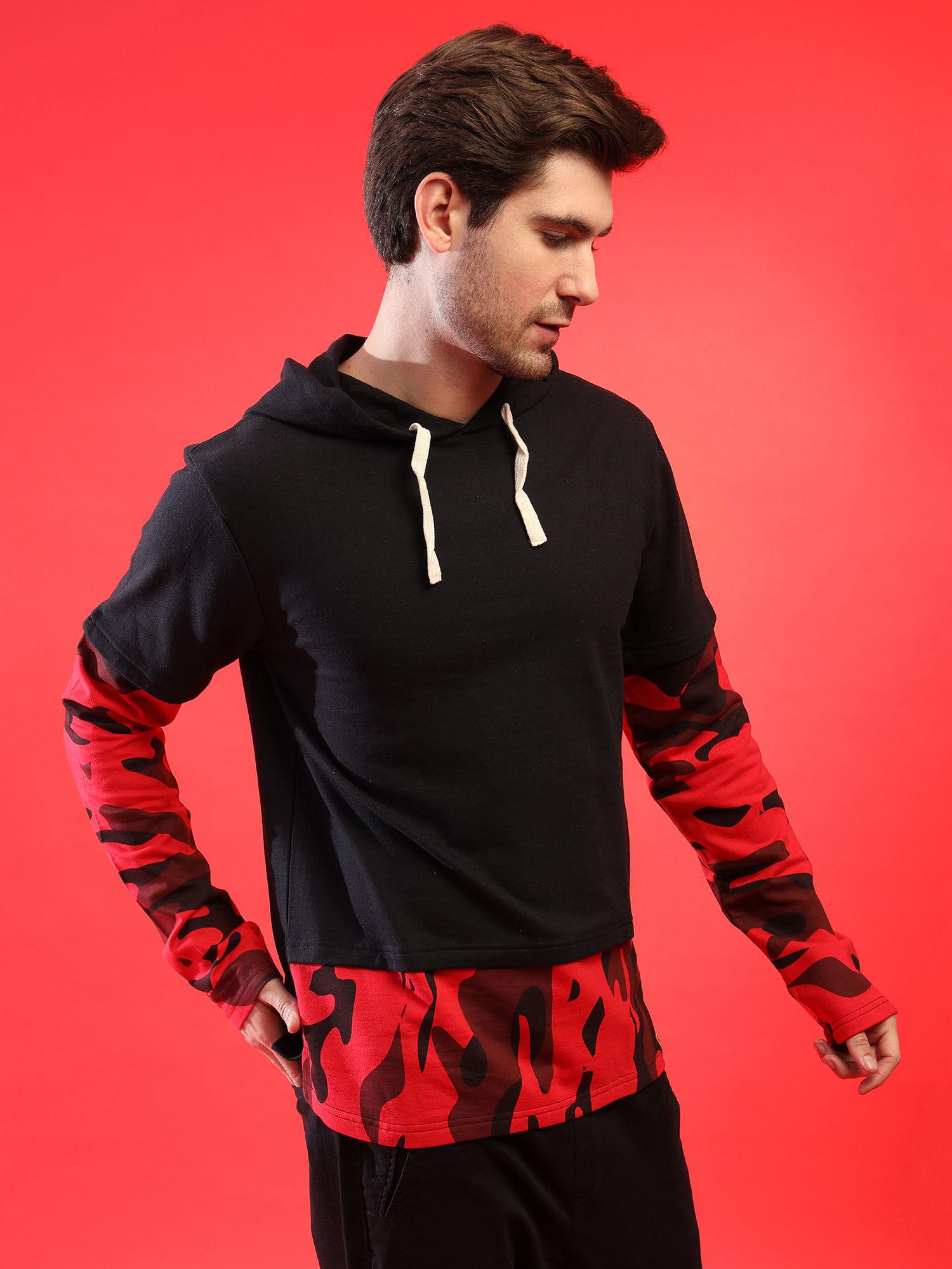 men solid full sleeve stylish casual sweatshirts