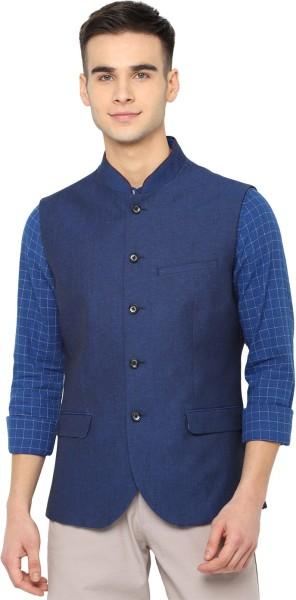 men solid nehru jacket