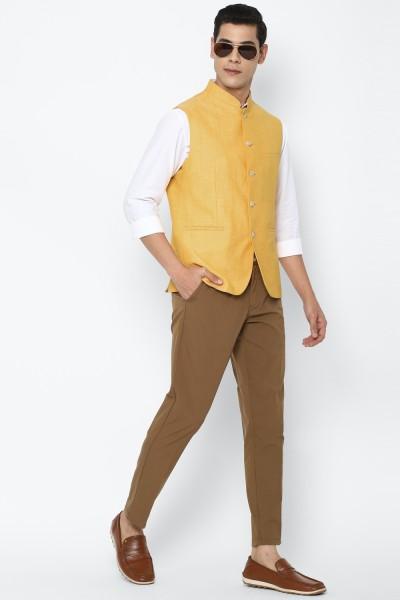 men solid nehru jacket