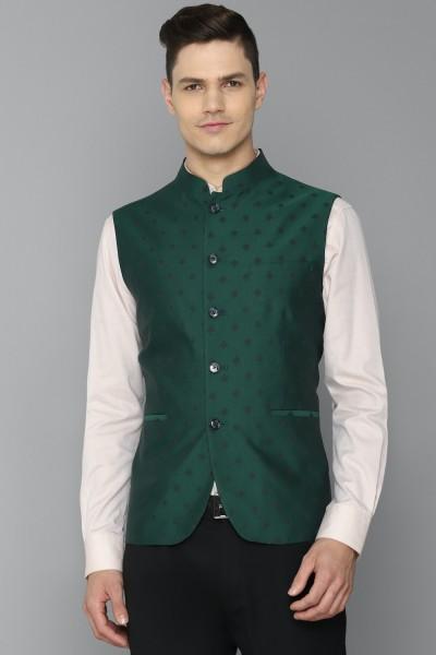 men solid nehru jacket