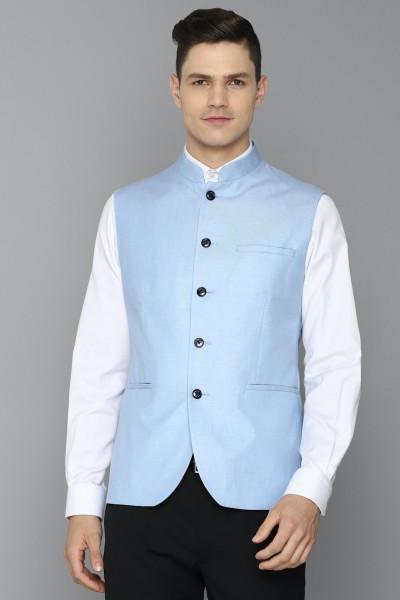 men solid nehru jacket