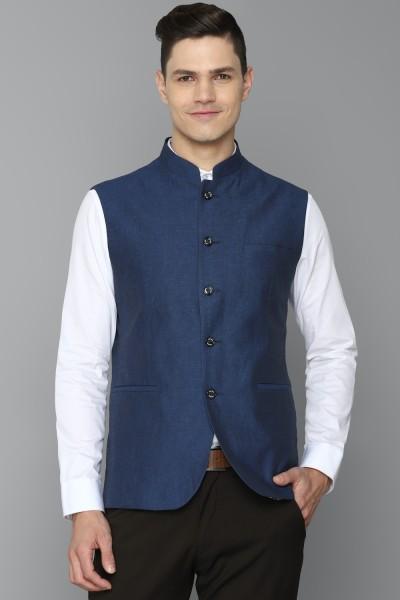 men solid nehru jacket