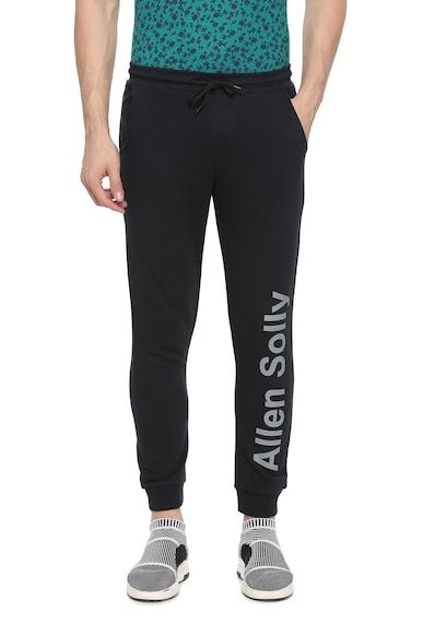 men solid regular fit blue track pants