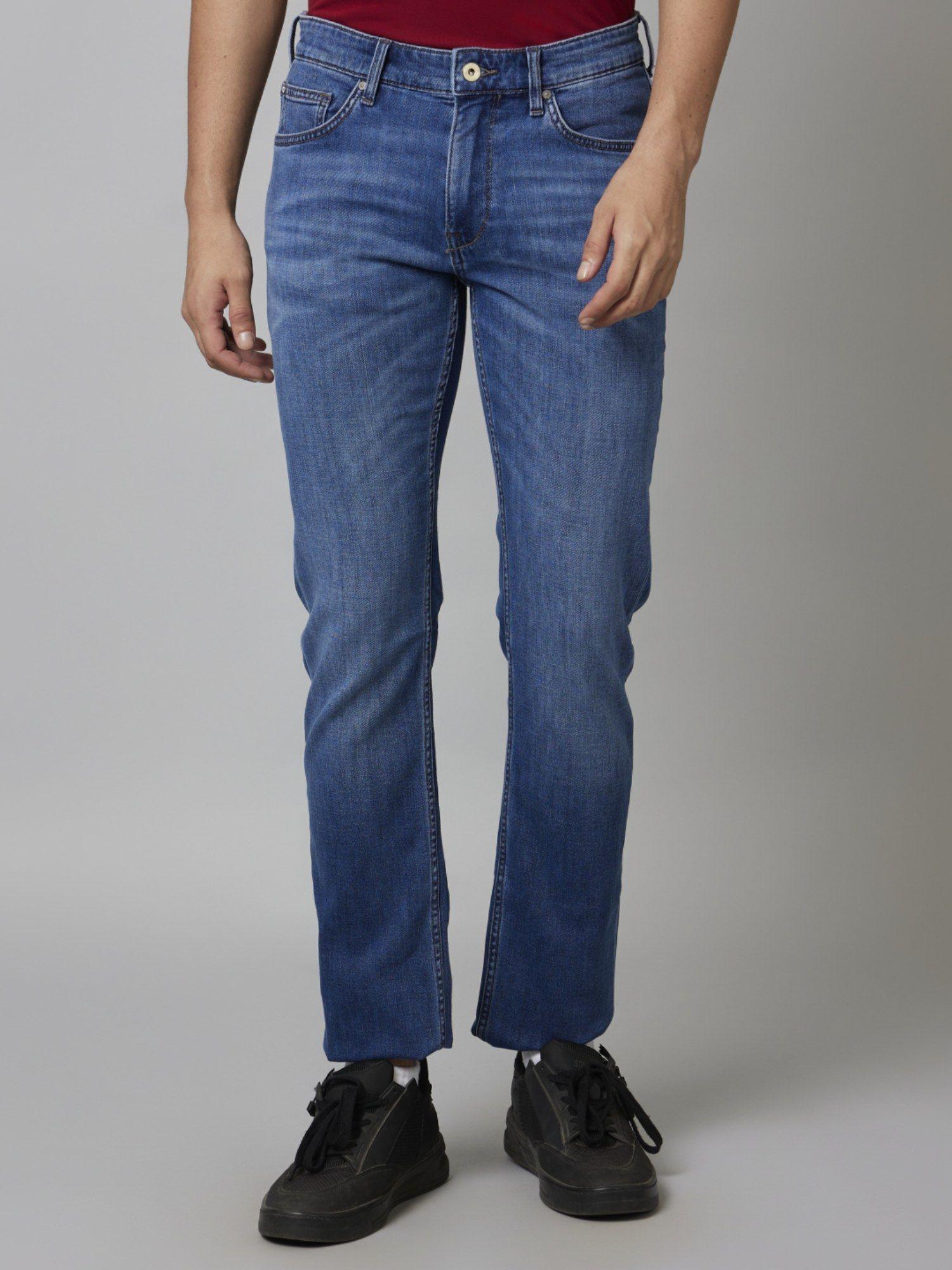 men solid soft touch jeans