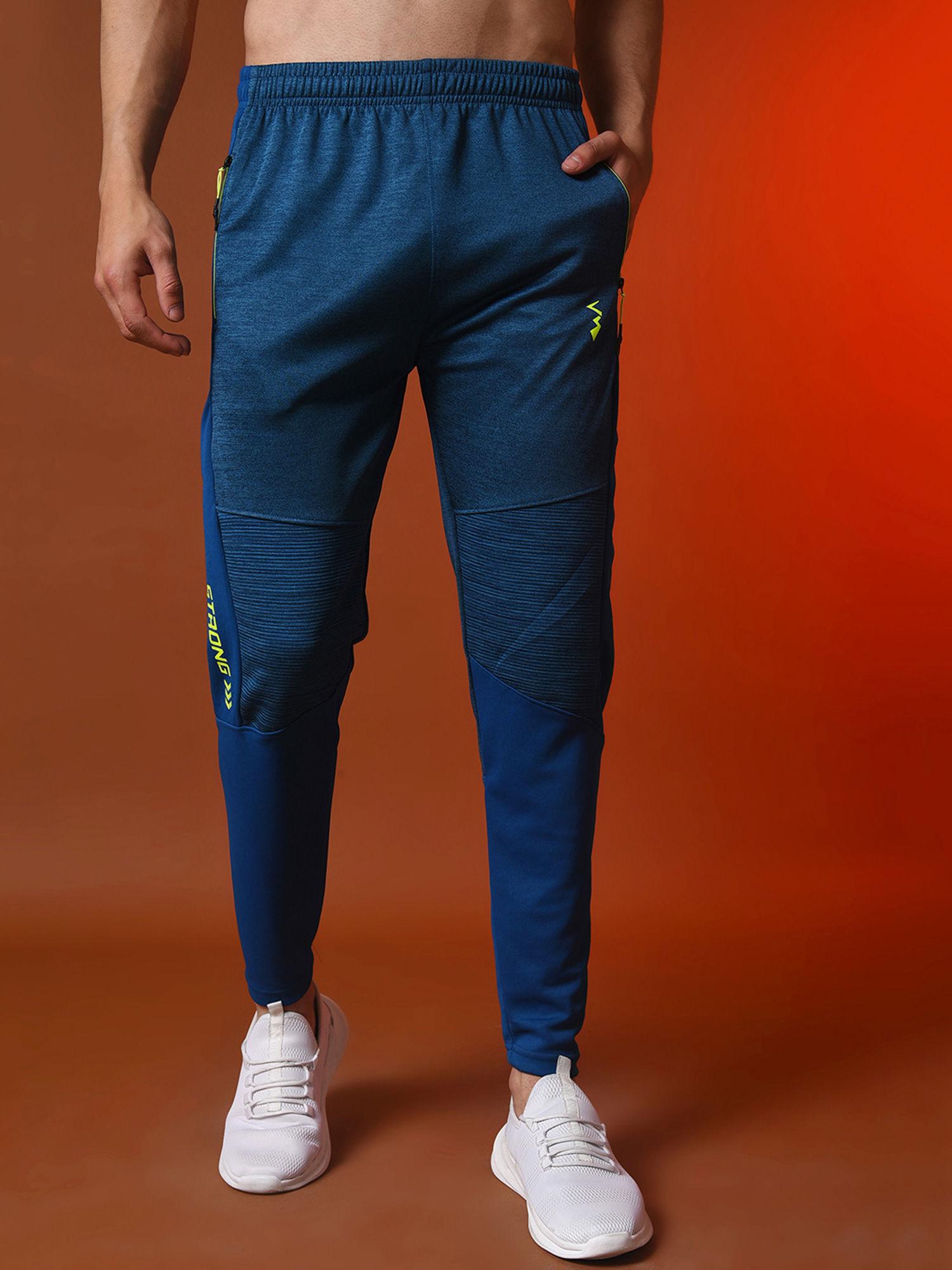 men solid stylish active and sports trackpant