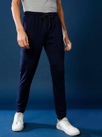 men solid stylish casual & evening trackpant