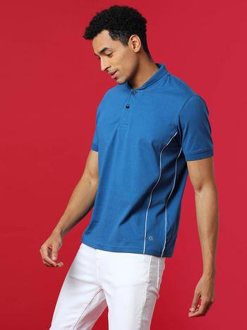 men solid stylish casual polo t-shirts