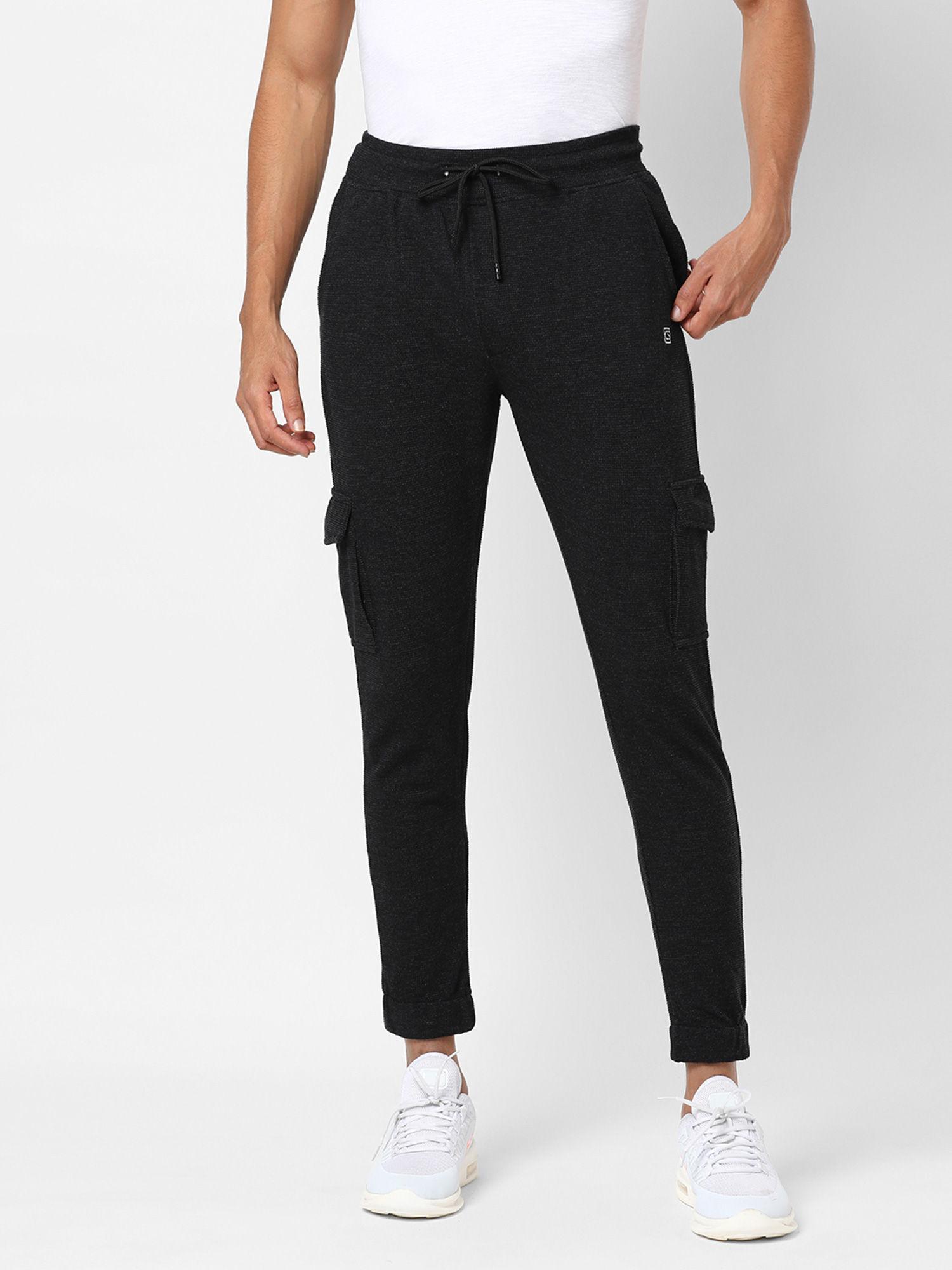 men solid stylish side pocket evening and active trackpant