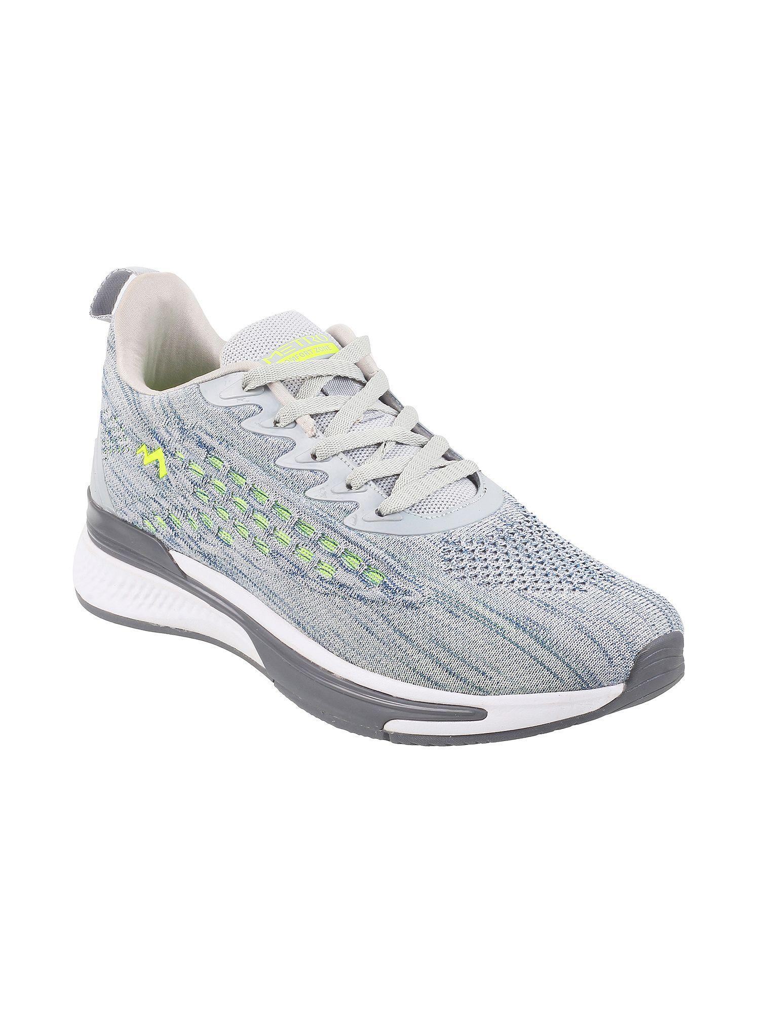 men sports synthetic grey walking shoes