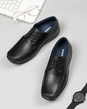 men square-toe lace-up derbys