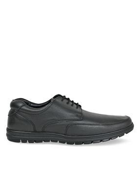 men square-toe lace-up shoes