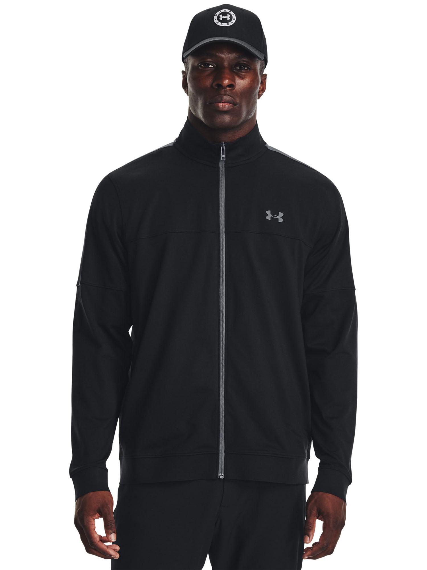 men storm midlayer full zip jacket - black