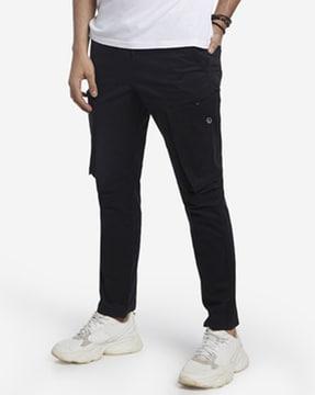 men straight fit cargo jeans