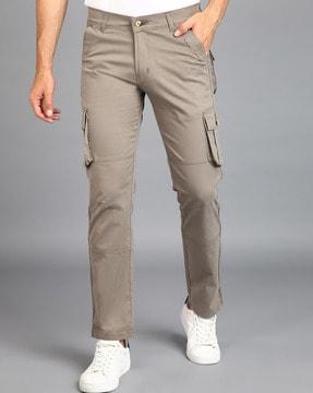 men straight fit cargo pants