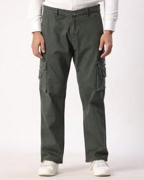 men straight fit cargo pants