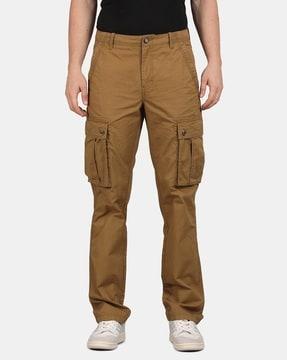 men straight fit cargo pants