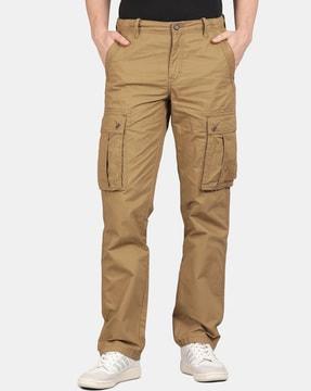 men straight fit cargo pants