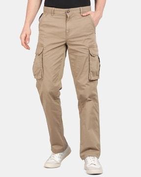 men straight fit cargo pants