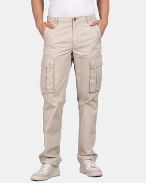 men straight fit cargo pants