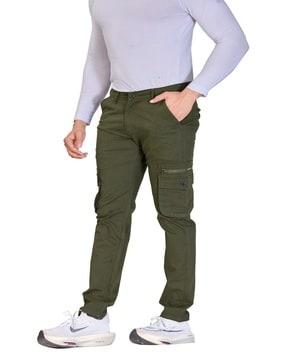 men straight fit cargo pants