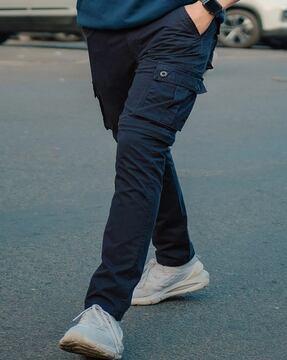 men straight fit cargo pants