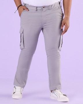 men straight fit cargo pants