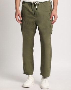 men straight fit cargo pants