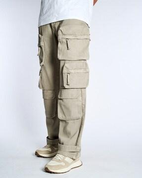 men straight fit cargo pants