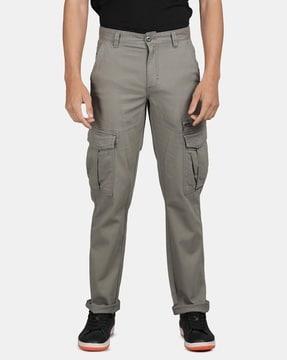 men straight fit cargo pants