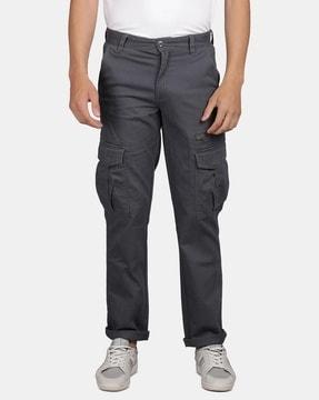 men straight fit cargo pants