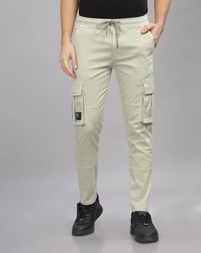 men straight fit cargo pants