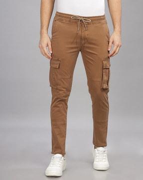 men straight fit cargo pants