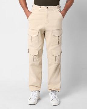 men straight fit cargo pants