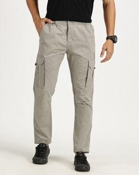 men straight fit cargo pants