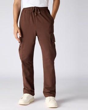 men straight fit cargo pants