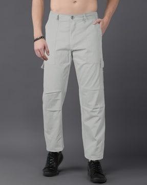 men straight fit cargo pants