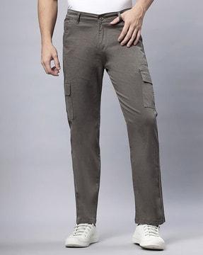 men straight fit cargo pants