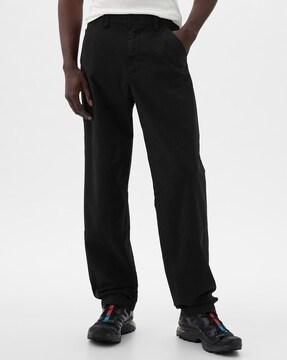 men straight fit carpenter trouser pants