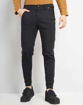 men straight jeans with slip pockets