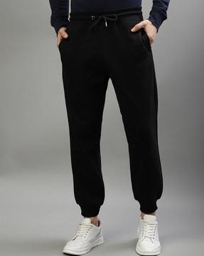 men straight joggers with drawstring waist