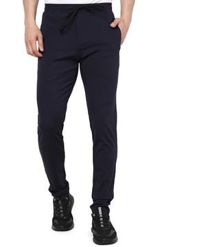 men straight track pants with insert pockets