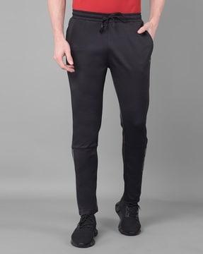 men straight track pants with slip pockets